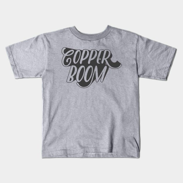 Copper Boom! Kids T-Shirt by Bacon Loves Tomato